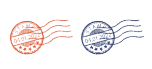 レトロな雰囲気のスタンプ風グラフィックスタイル