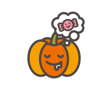 夢見るかぼちゃ かわいい,可愛い,10月,ハロウィン,パーティ,フリー素材,商用利用,ダウンロード