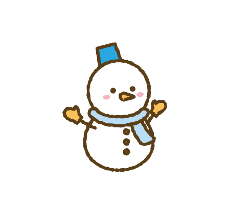 子雪だるま（兄） クリスマス,可愛い,イラスト,商用利用,ベクター,フリー素材,ダウンロード