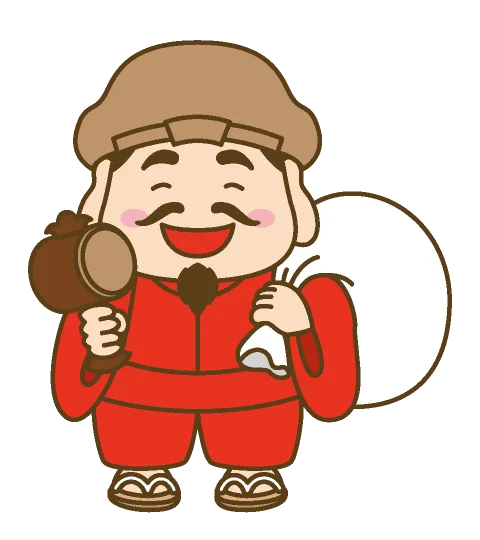 大黒天のイラスト 七福神,商用利用,ベクター,フリー素材,ダウンロード