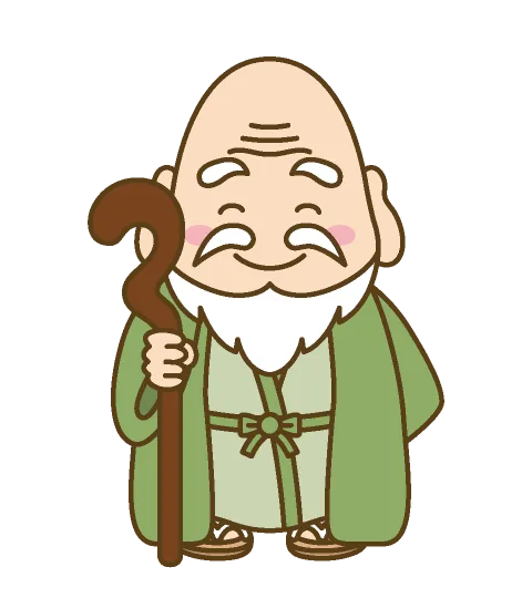 福禄寿のイラスト 七福神,商用利用,ベクター,フリー素材,ダウンロード