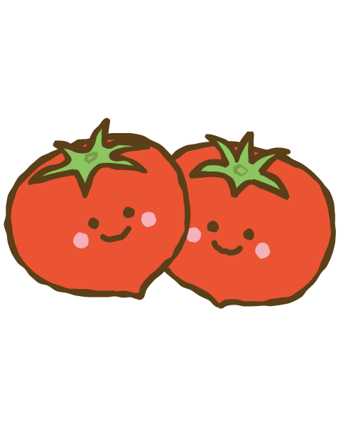 トマトのイラスト 可愛い,野菜,青果,食べ物,ベジタブル,商用利用,ベクター,フリー素材,ダウンロード