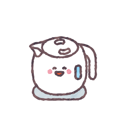 電気ケトルのイラスト 家電,生活,機械,かわいい,可愛い,イラスト,フリー素材,ベクター,無料,商用利用