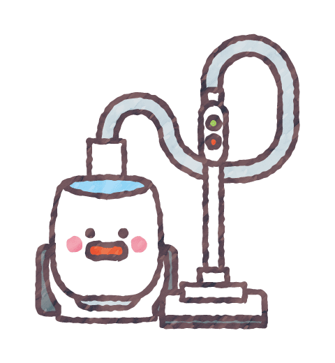 掃除機のイラスト 家電,生活,機械,かわいい,可愛い,イラスト,フリー素材,ベクター,無料,商用利用