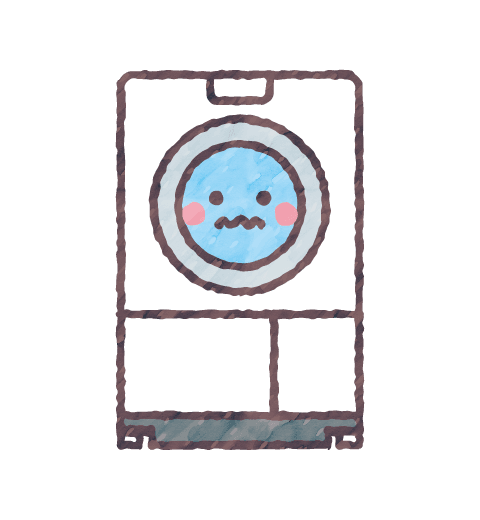 洗濯機のイラスト 家電,生活,機械,かわいい,可愛い,イラスト,フリー素材,ベクター,無料,商用利用
