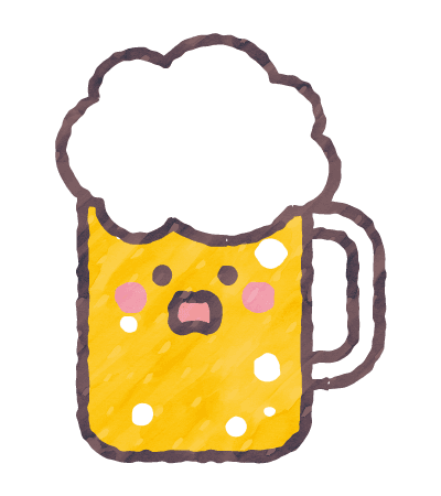 ビールのイラスト 夏,飲み物,かわいい,可愛い,季節,イラスト,フリー素材,ベクター,無料