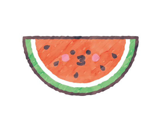 スイカのイラスト 夏,かわいい,可愛い,季節,イラスト,フリー素材,ベクター,無料