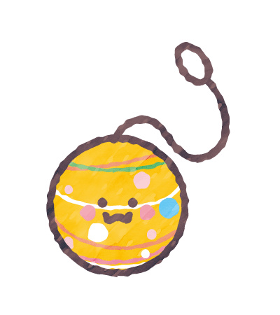 ヨーヨーのイラスト 夏,祭り,かわいい,可愛い,季節,イラスト,フリー素材,ベクター,無料