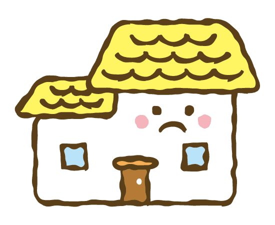 屋根が二つのお家のイラスト 建物,可愛い,フリー素材,ベクター,無料,商用利用,ダウンロード